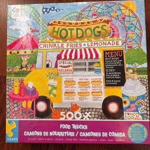 Ceaco Food Trucks Puzzle - Hot Dogs Theme